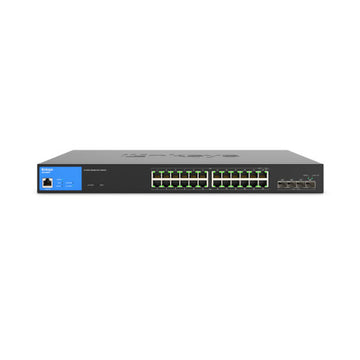 Linksys 4-Port Managed Gigabit PoE+ Switch with 4 10G SFP+ Uplinks 410W TAA Compliant